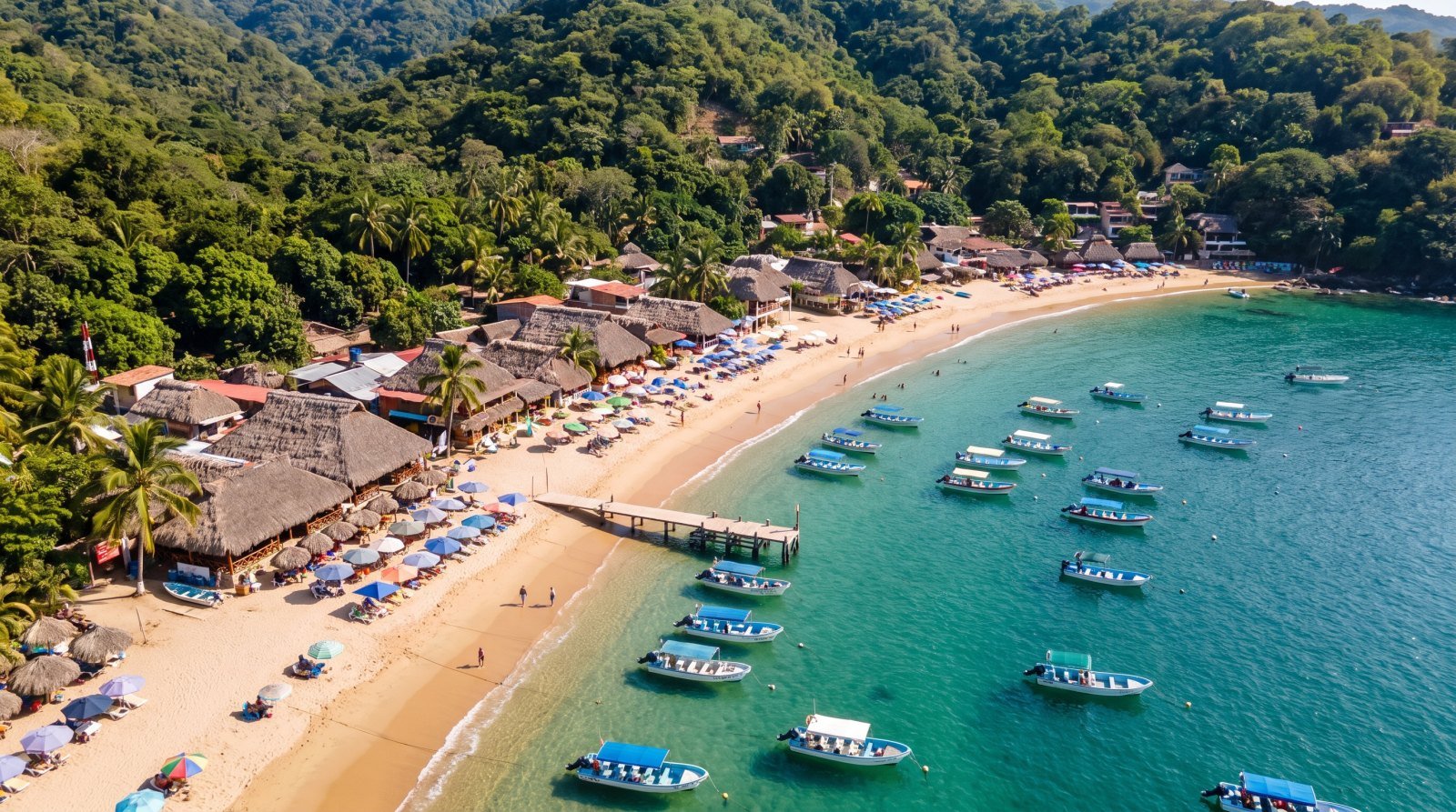 Las Ánimas, Banderas Bay — reached by private boat charter from Marina Nuevo Vallarta