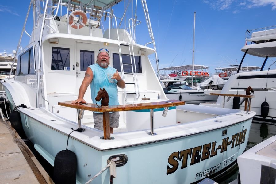 Our captain aboard Steel n Time at Marina Nuevo Vallarta